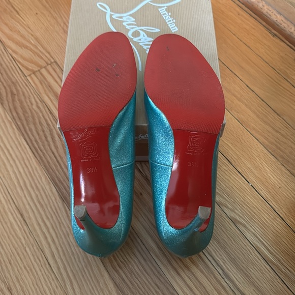 Christian Louboutin - Simple Pumps SL522 Blue US 8.5 - Picture 5 of 8